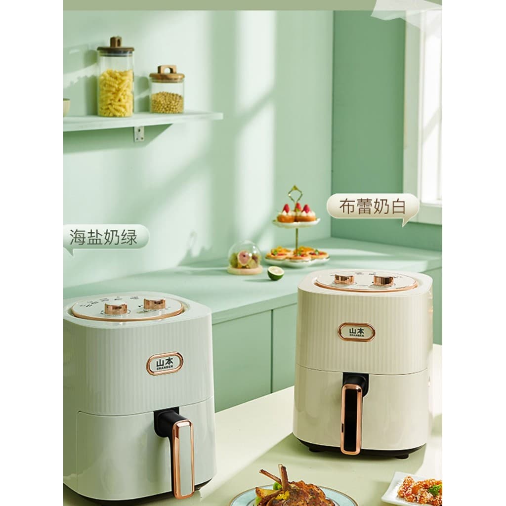 Yamamoto fritadeira de ar vídeo doméstico forno automático 6L grande capacidade multifuncional inteligente fritadeira el