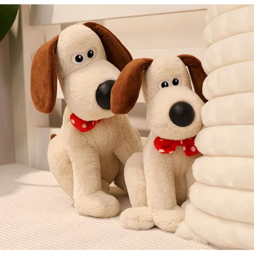 Pelúcia Cachorro Fofo Macio Com Lenço Decorativo Para Quarto Sofá Presente Infantil 35 CM Envio Imediato