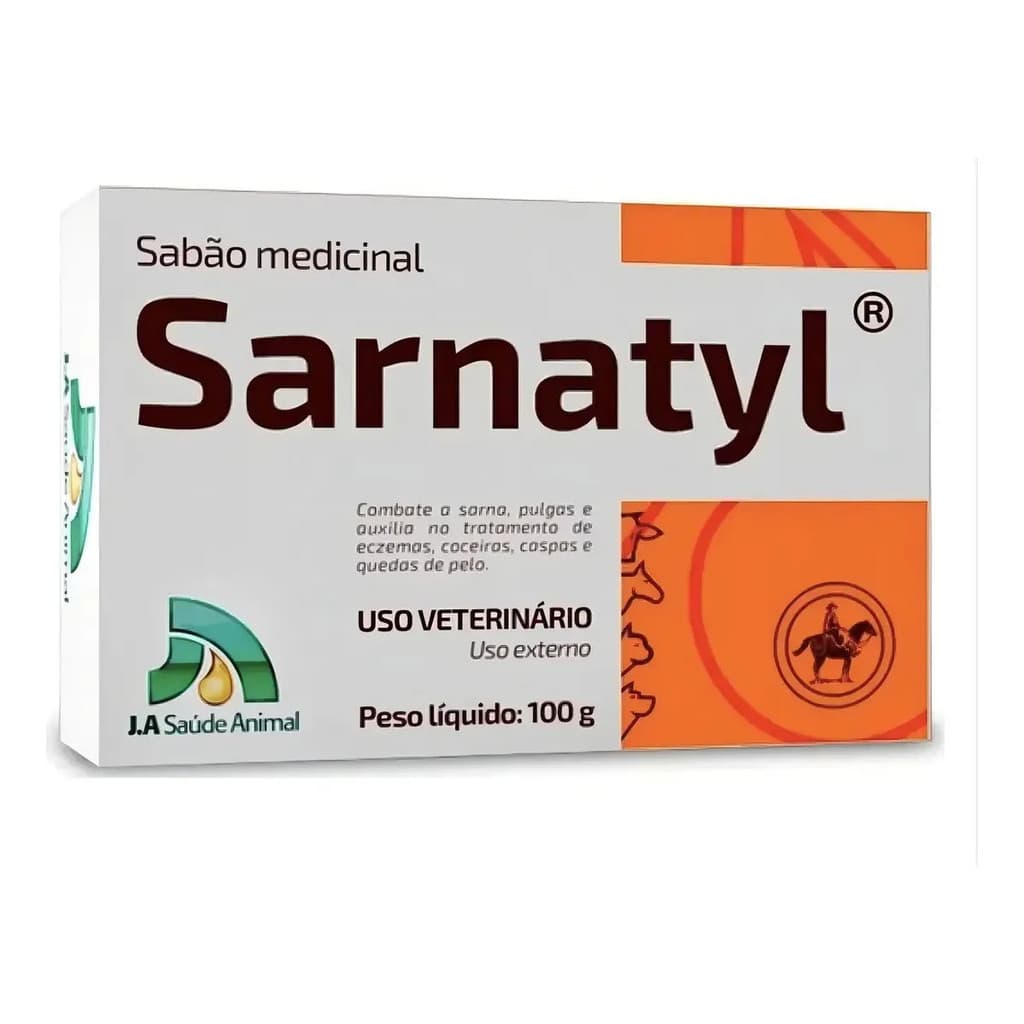 Sabonete De Enxofre Anti Pulgas E Sarna Para Cães E Gatos