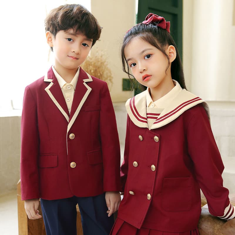 Uniforme de escola primária terno uniforme de jardim de infância primavera outono estudantes do ensino fundamental menin