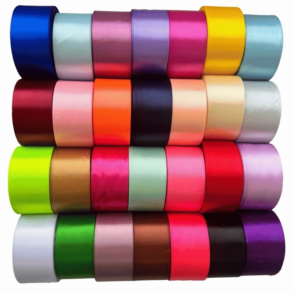 Fita de Cetim Nº5 22mm X 50 metros Fita para Artesanato Irmãos Mantovani Diversas Cores Laço