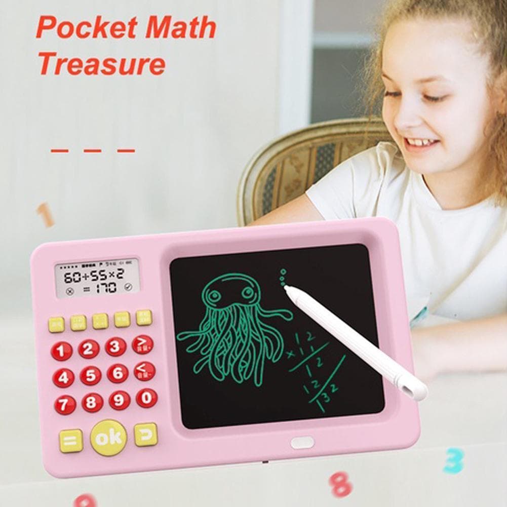 Placa De Escrita 2 Em 1 Para Crianças , Máquina De Aprendizagem Lcd , Calculadora Oral , Matemática N4q4