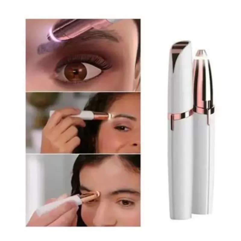 Caneta Depiladora Sobrancelha Elétrico Recarregável USB Bivolt (Cores Sortidas)