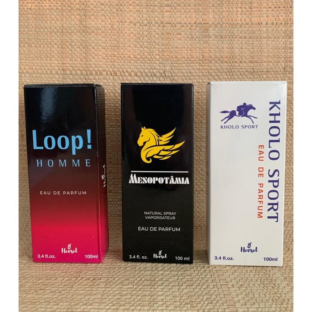 Kit com 3 Perfumes masculino 100ml cada