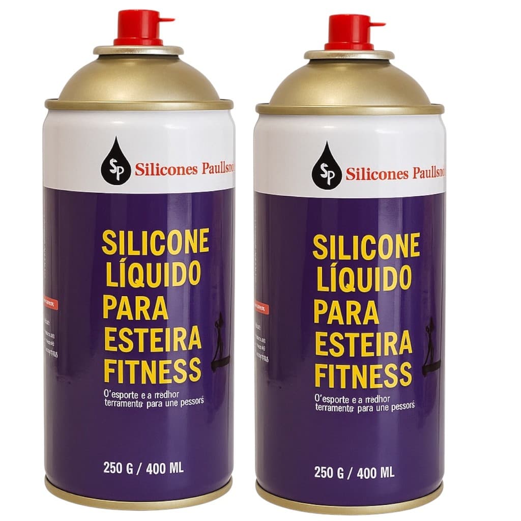 silicone spray lubrificante para esteira ergométrica academia 400 ml silicones paulista