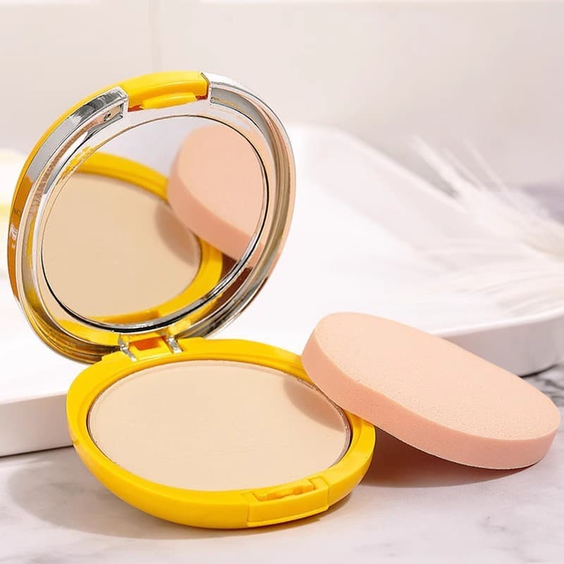 Sereia molhado e seco pó compacto refrescante pele fundação corretivo Natural configuração pó cosméticos domésticos
