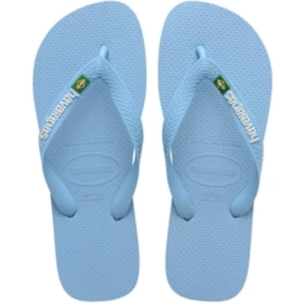 Chinelo Havaianas Brasil Logo Azul Lavanda