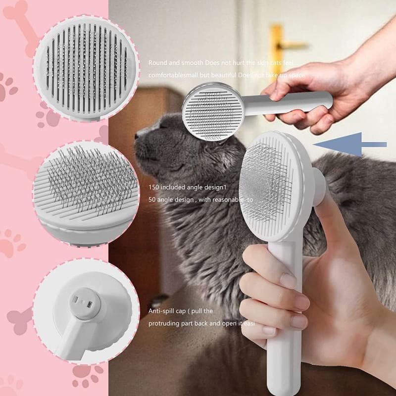 Escova para Gatos, Escova de Higiene para Animais de Estimação, Removedor de Pelos para Cães e Gatos, Epilador, Pente pa