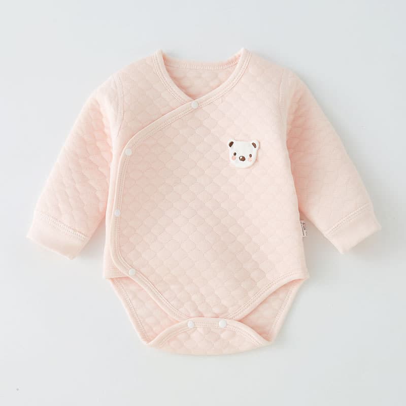 Bebê recém-nascido proteção da barriga roupas de bebê quente outono inverno pijamas acolchoado macacão do bebê recém-nas