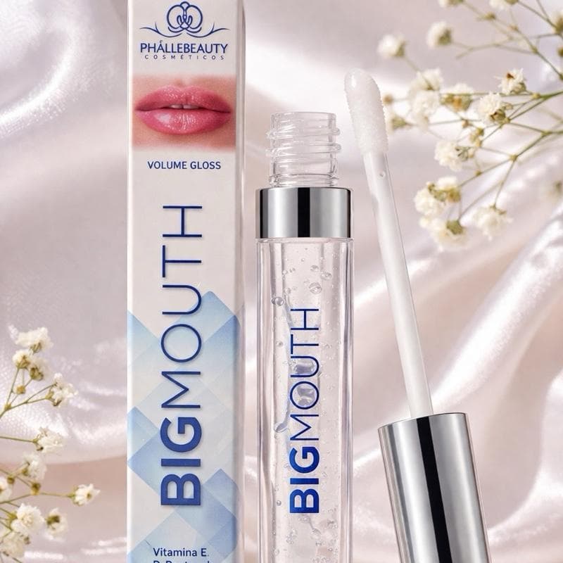 Phállebeauty Big Mouth Volume Gloss Incolor para Volume Imediato e Hidratação Intensa com Brilho e Definição