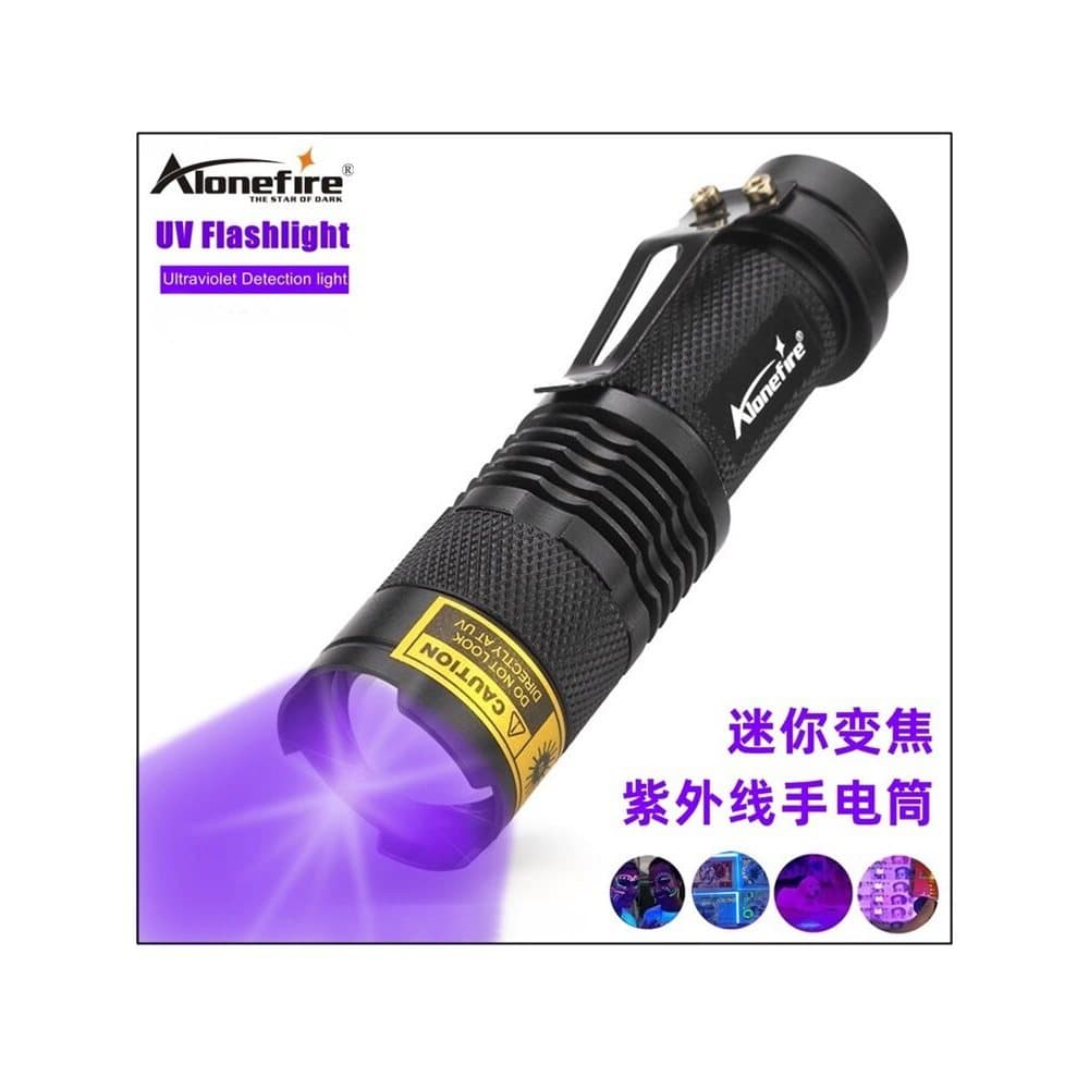 Lâmpada detectora de dinheiro ultravioleta Mini detecção portátil dedicada pequena portátil caneta luz roxa Zoom lantern