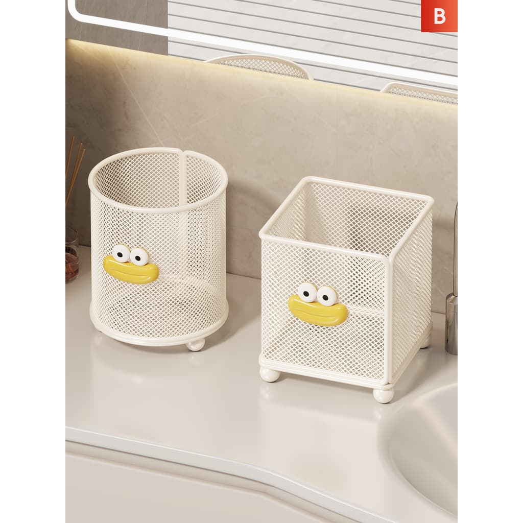 Pente de vaso sanitário Rack lavatório bancada luz luxo doméstico escova de dentes navalha máscara cesta armazenamento