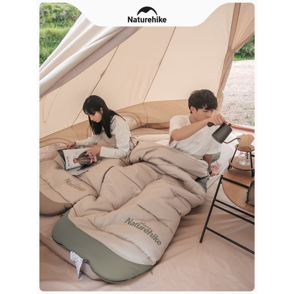 Naturehike Naturehike ao ar livre adulto saco de dormir tenda acampamento ao ar livre outono inverno espessamento alarga