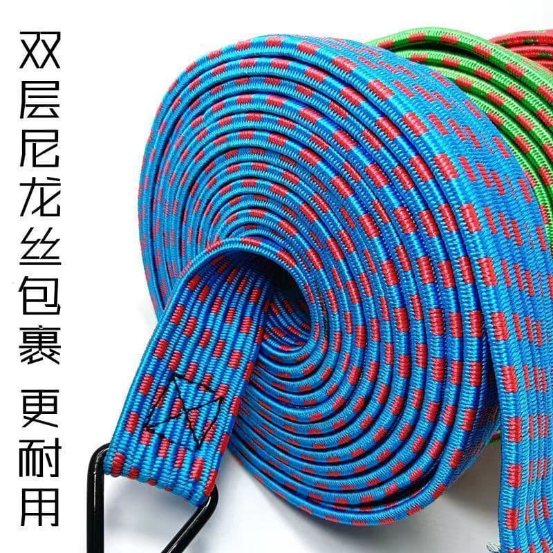 Corda de renda para motocicleta elétrica, corda elástica elástica para tendão de carne, faixa de borracha para bagagem,