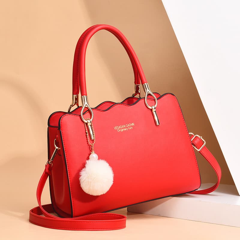 Bolsa vermelha moda feminina novo estilo elegante All-Match bolsa mensageiro de um ombro bolsa de casamento bolsa de noi
