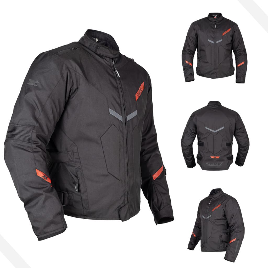 Jaqueta Texx New Strike V3 Moto Preta Impermeável Motociclista