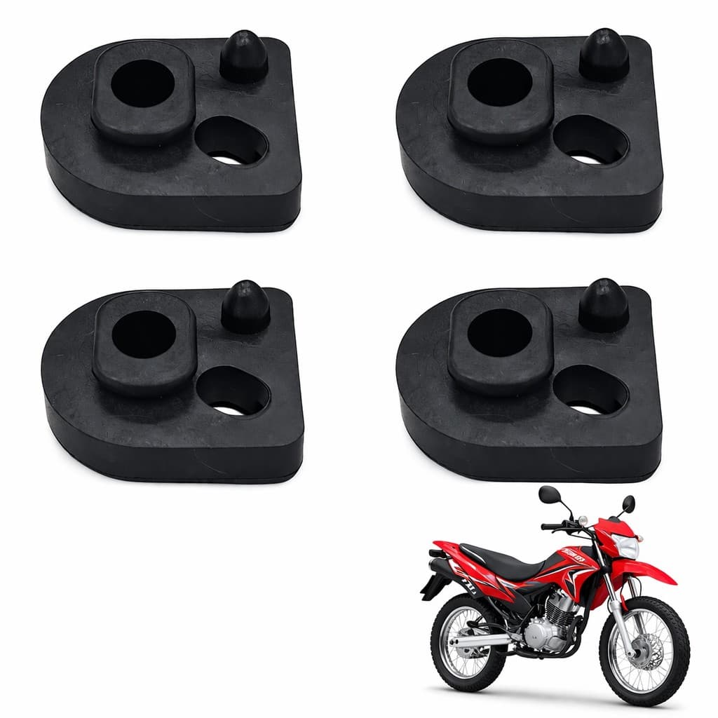 4 Coxim Suporte Pisca Nxr-125 Bros Xlr Xr200 Tornado Pop