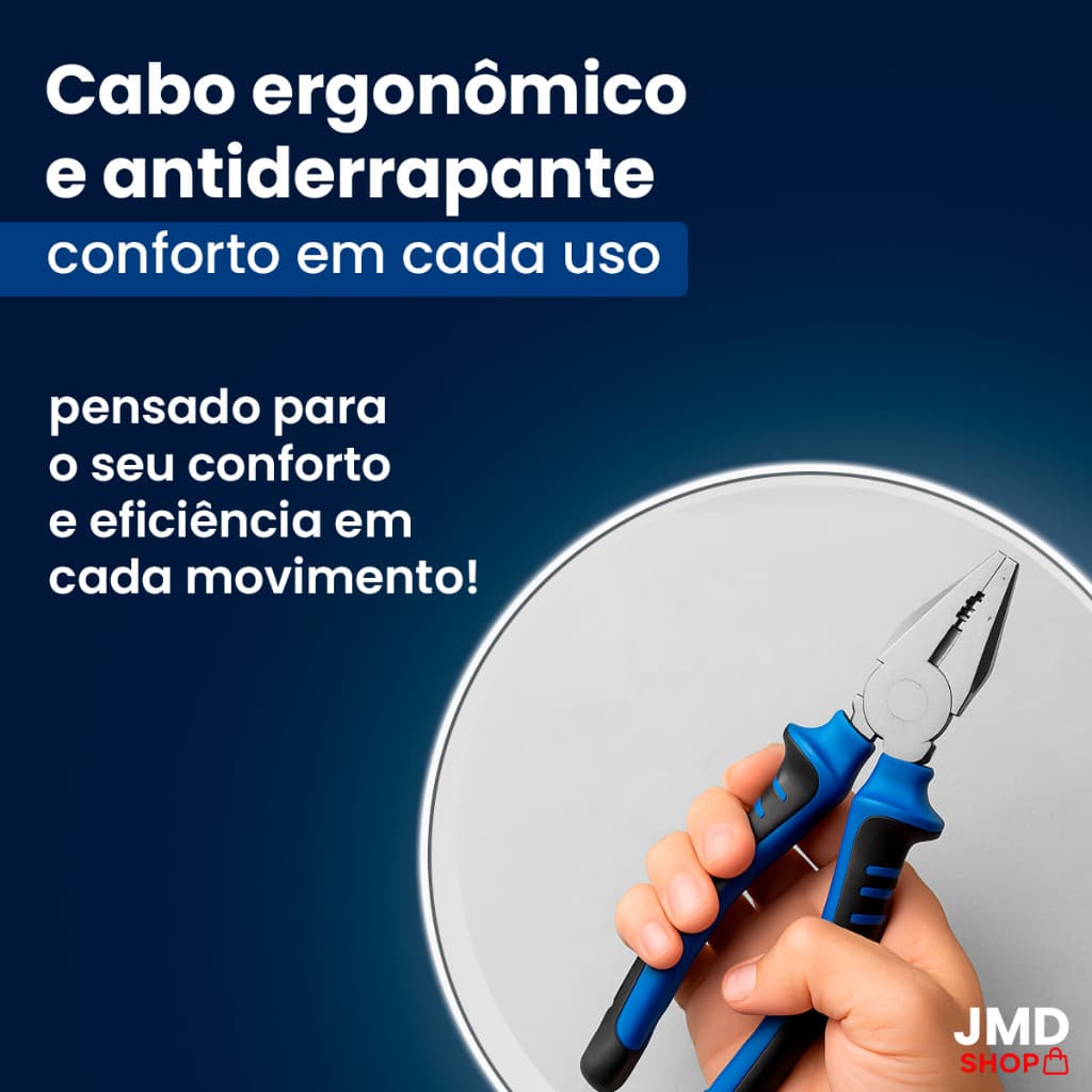 Alicate Universal 8 polegada Eletricista Profissional Ferramenta isolado Multioso Industrial Super Dureza Black