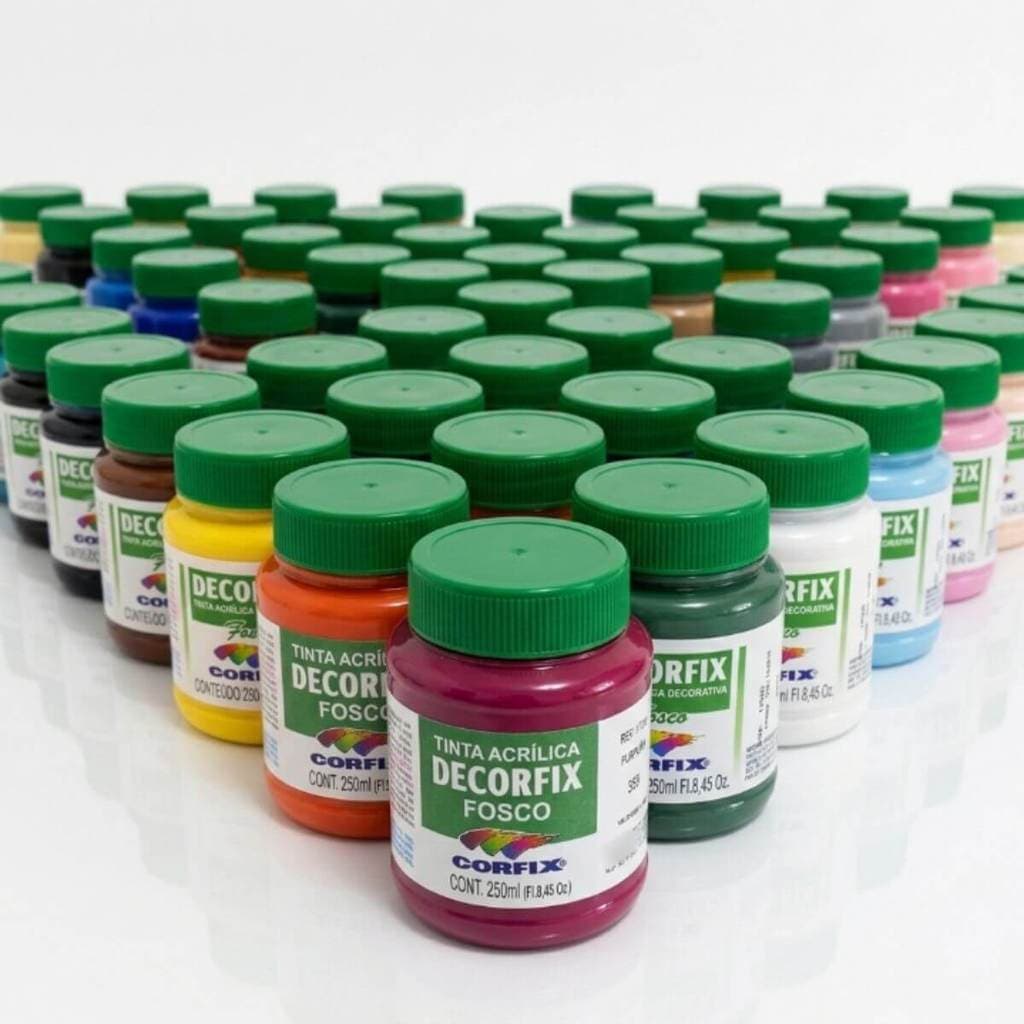 Tinta Acrílica Fosca Corfix 250ml para Arte e Artesanato