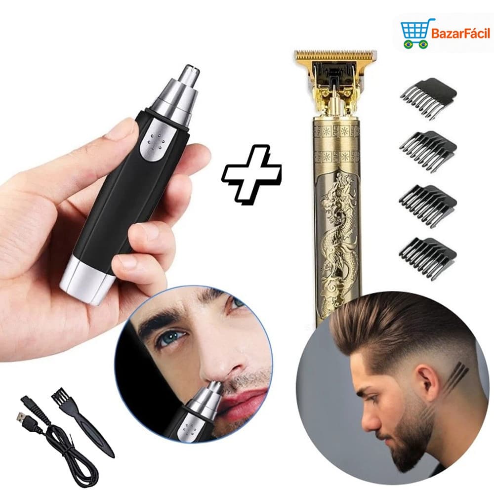 Barbeador para homens barbeador nasal punho de metal barbear manual depilação facial multifuncional