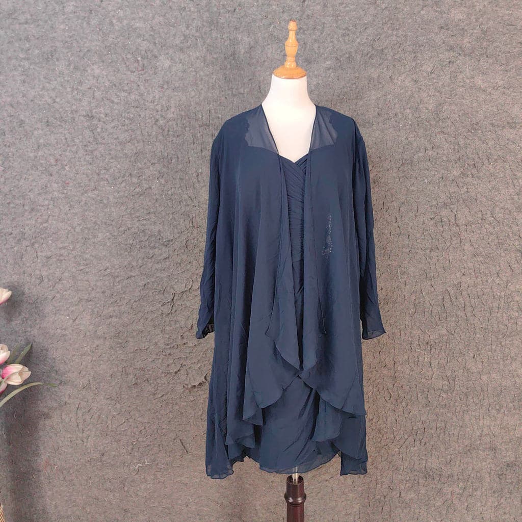 Europeu americano mãe vestido mais gordura mais vestido curto simples todos os dias mais magro olhar All-Match vestido d