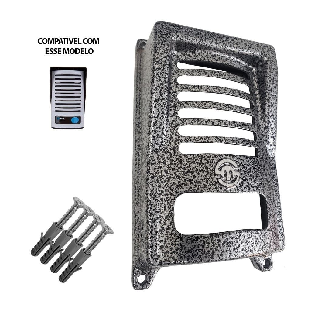 Capa De Proteção P/interfone Hdl F8 Class Cinza