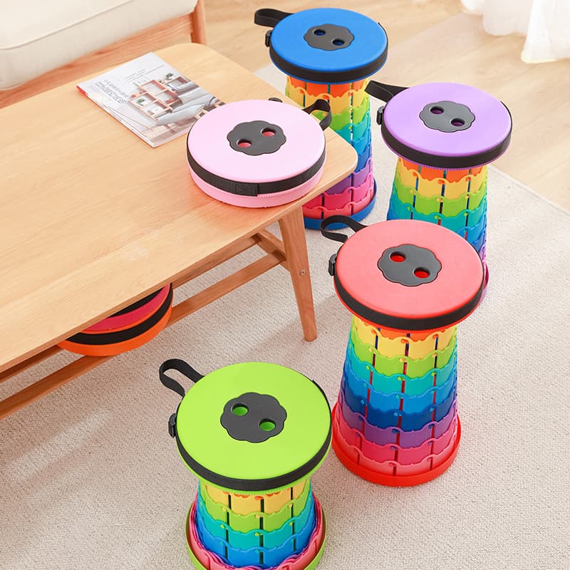 Tik Tok banco dobrável de viagem, portátil, ao ar livre, ajustável, retrátil, armazenamento, assento de acampamento, tre