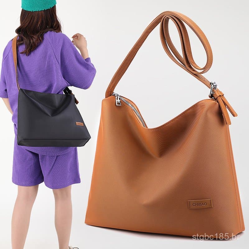 Bolsa de alta qualidade e grande capacidade para uso diário, feita de nylon Oxford, bolsa vintage casual de ombro e tran