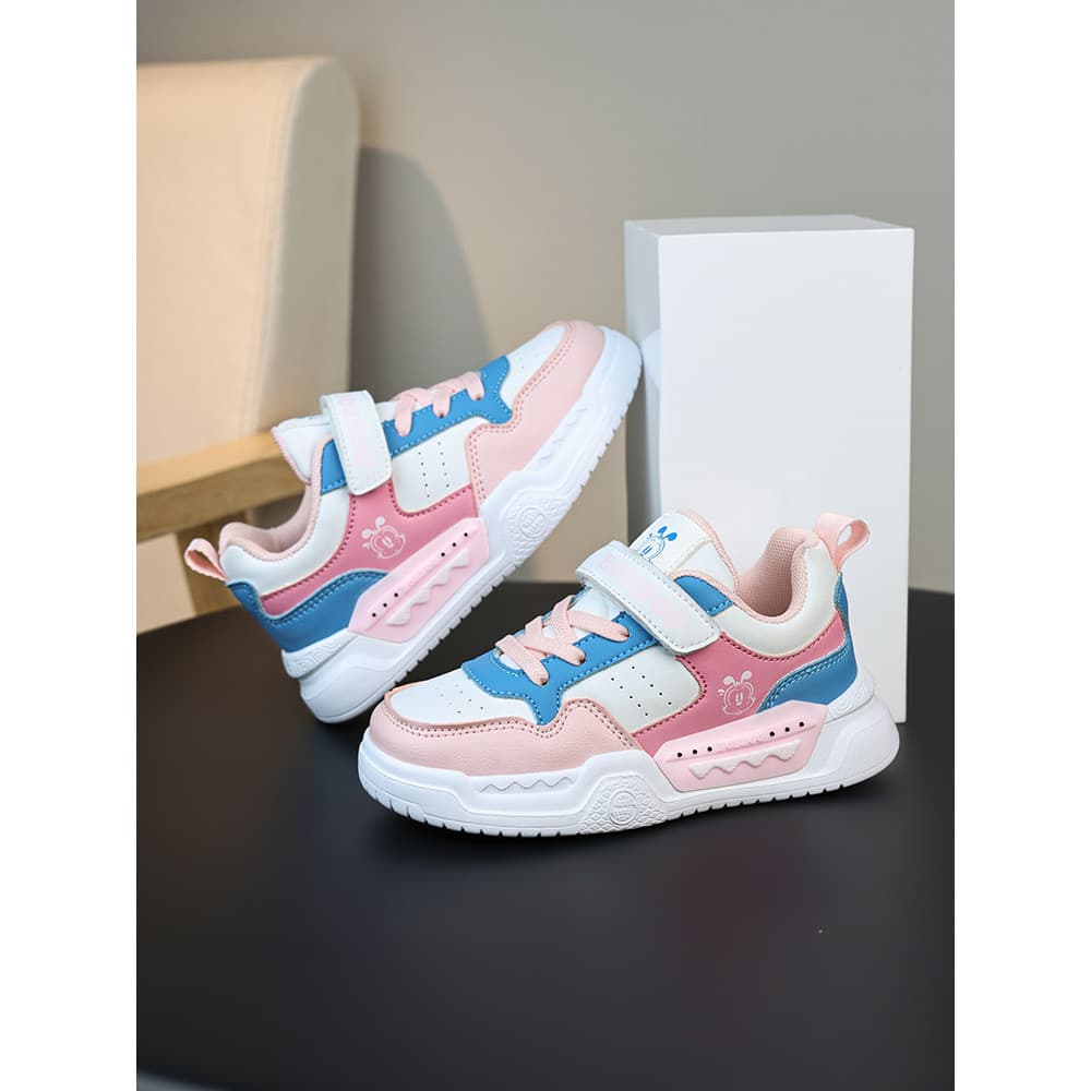 Babudou tênis para meninas primavera outono sapatos infantis de couro respirável sapatos brancos de sola macia sapatos e