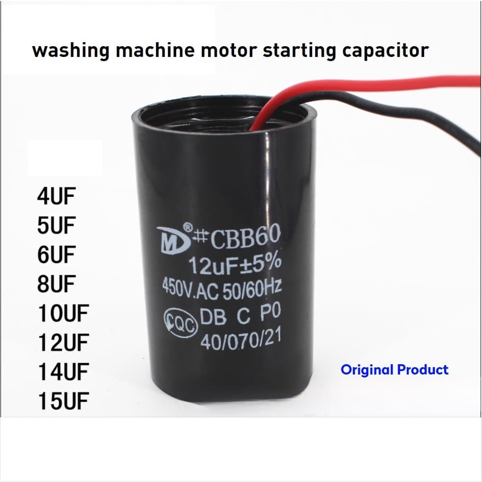 Máquina Capacitor De Lavagem De Partida QZ CBB60 450V6uf12UF Desidratação Do Motor De Secagem 4UF 5UF 6UF 8UF 10UF 12UF