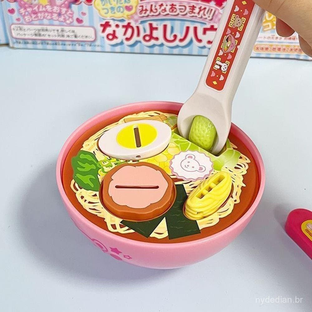 Simulado Ramen Brinquedo De Alimentação Role Play Educação Precoce Desktop Dos Desenhos Animados Menina Jogar Casa E8z5