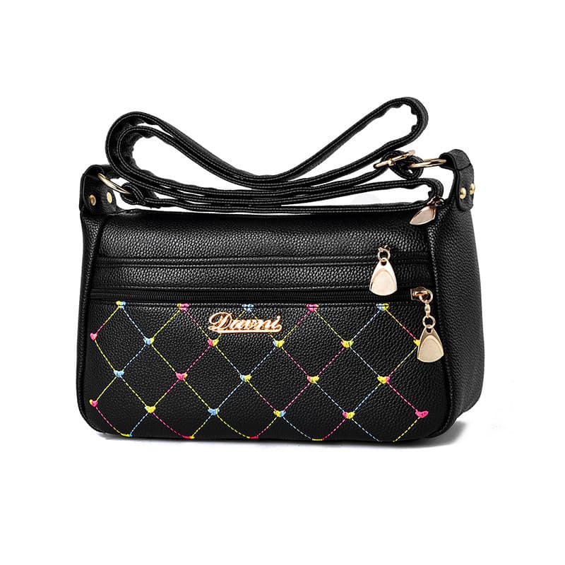 Bolsa feminina de couro macio 2023 novo estilo bolsa mensageiro de um ombro moda feminina All-Match meia-idade