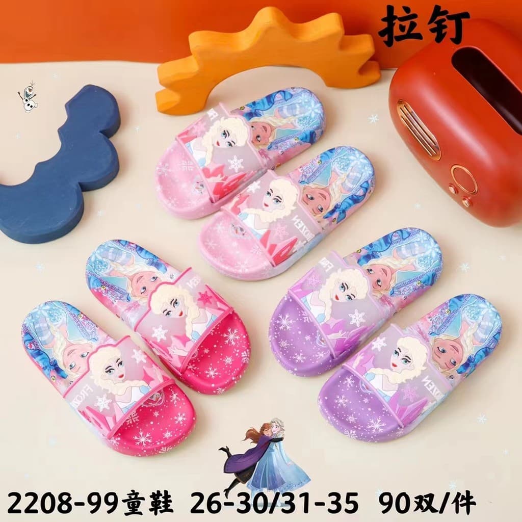 Verão Hello Kitty princesa Sophia sandálias do bebê chinelos interior bonito antiderrapante casa crianças pai-filho banh