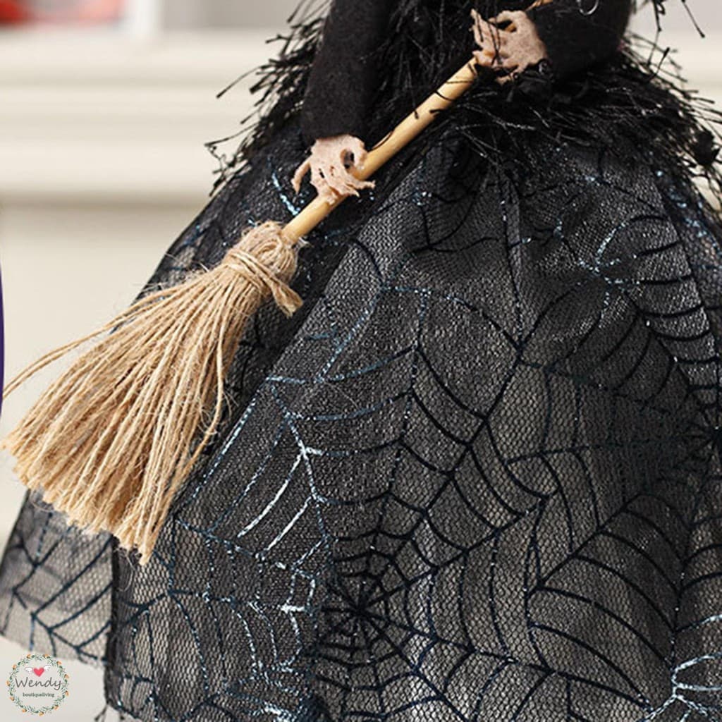 Ornamento De Boneca De Bruxa De Halloween , Decoração De Casa , Estatuetas De Mesa Para Festas Temáticas