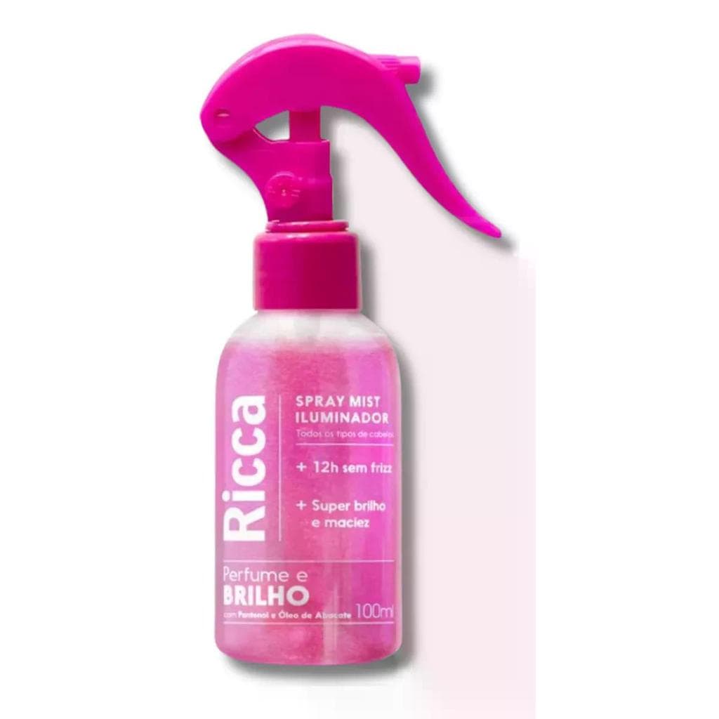 Perfume E Iluminador Capilar Ricca Spray Mist Anti Frizz
