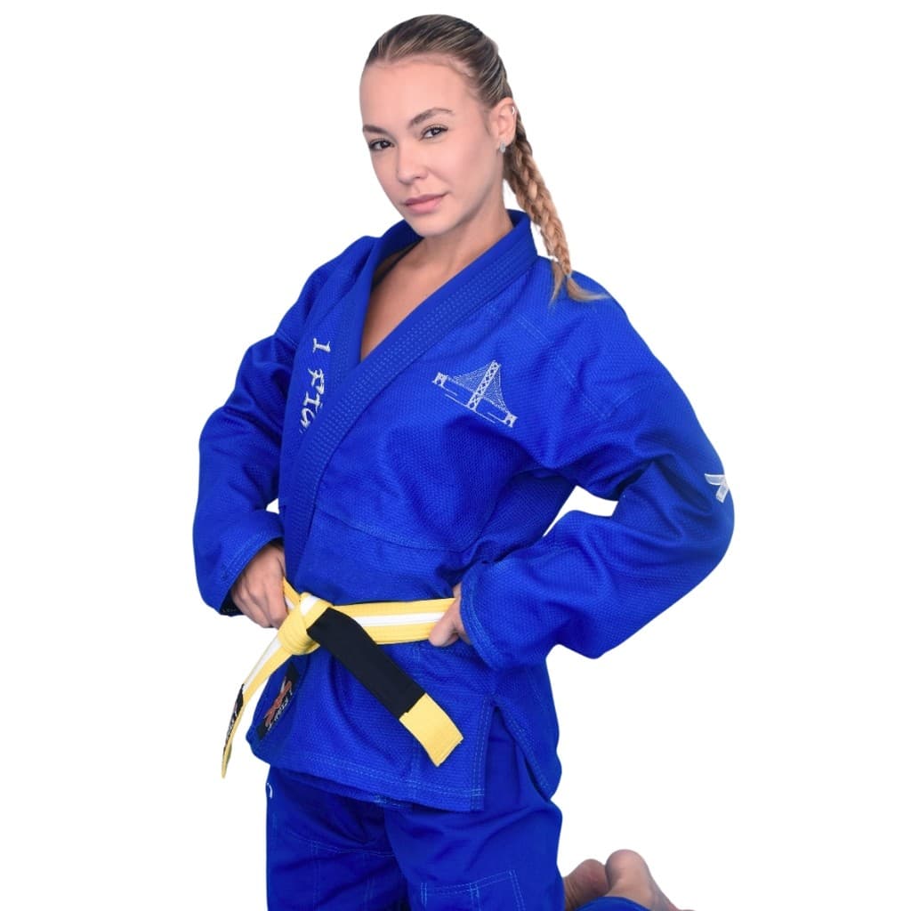Kimono Jiu Jitsu Adulto Feminino Sao Francisco Azul 1 Fight