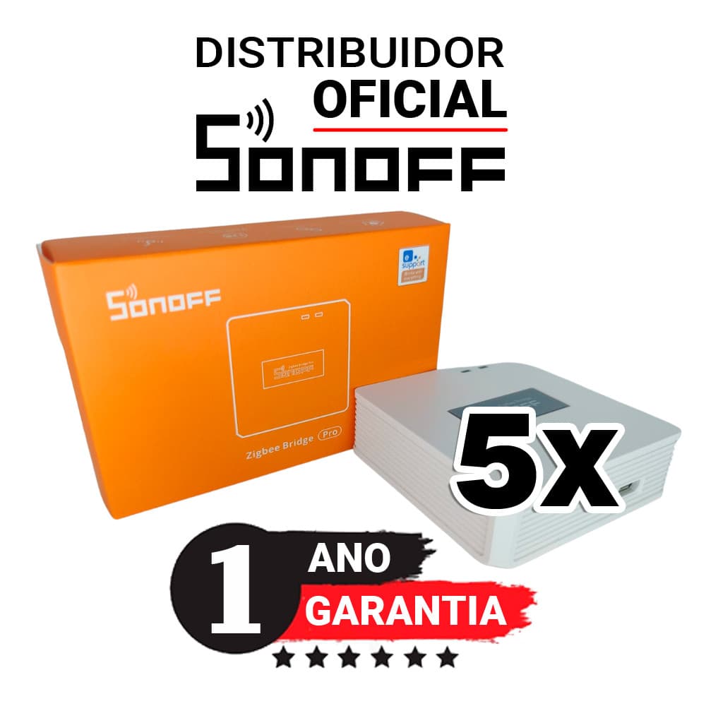 Kit 5 unidades Sonoff Hub Zigbee Bridge PRO (ZBBRIDGE-PRO)