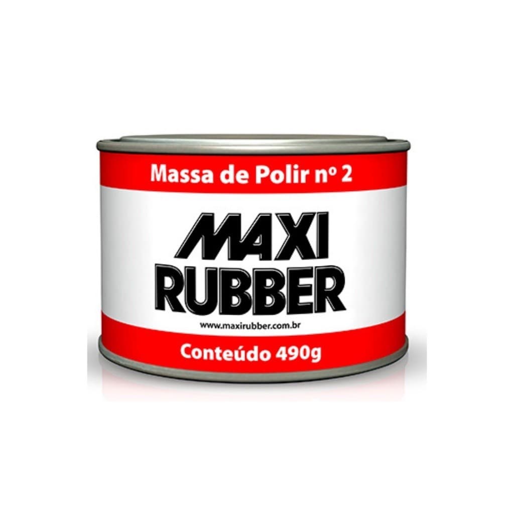 Massa de Polir Maxi Rubber N2 490gr - Carro e Moto MAXI RUBBER