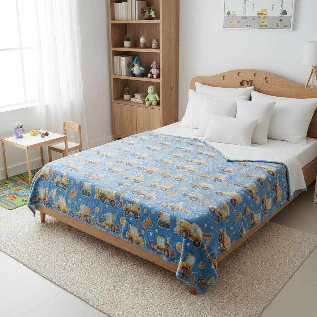 Manta Cobertor Infantil Solteiro Brilha no Escuro 2m x 1.80m