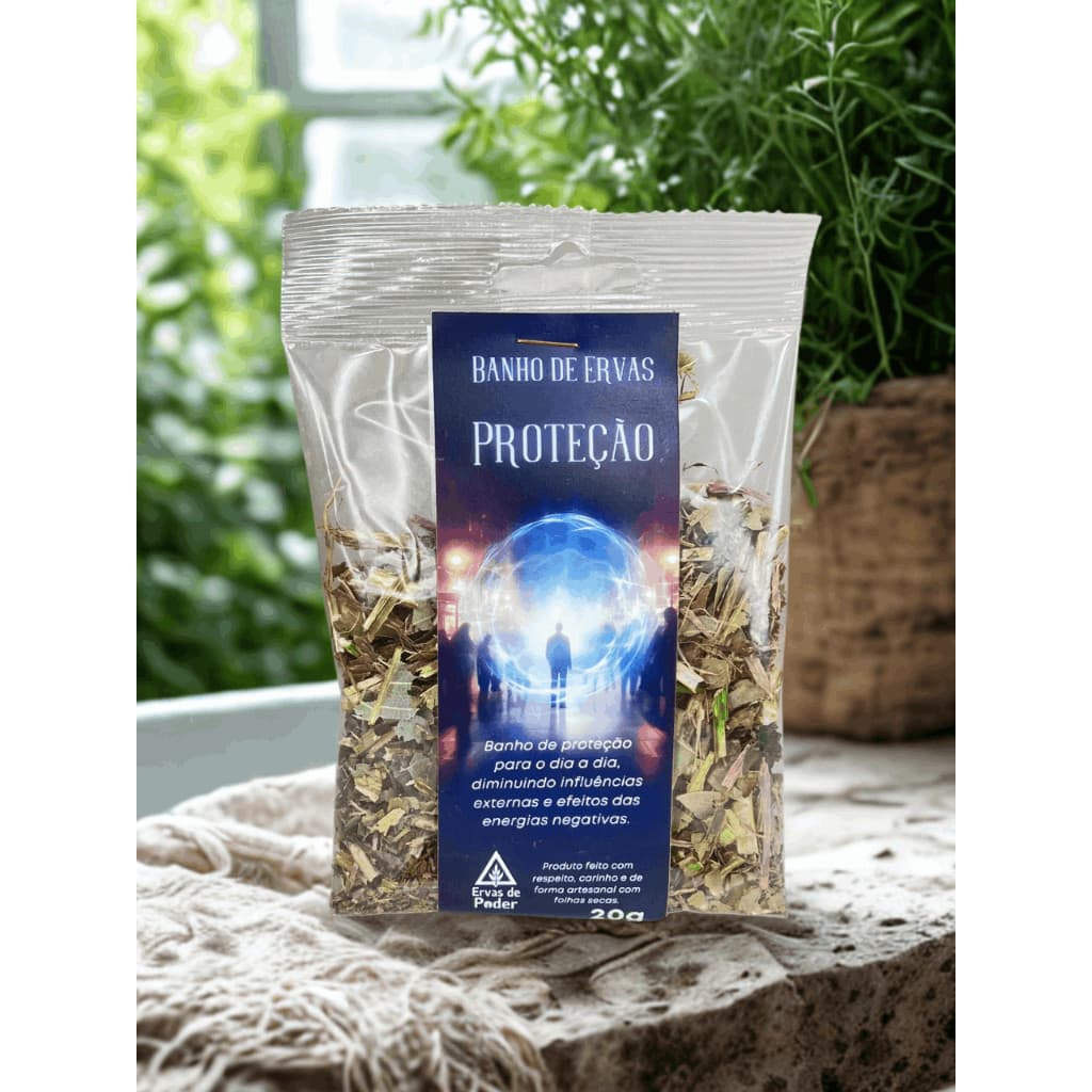 Banho de Ervas Proteção Espiritual 20g | Aroeira, Jurema Preta, Picão Preto e Manga