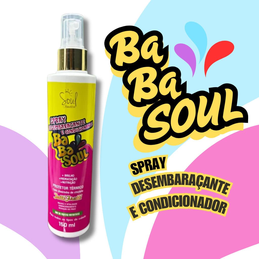 Spray Desembaraçante e Condicionante BaBaSoul – Soul Brothers (150ml)