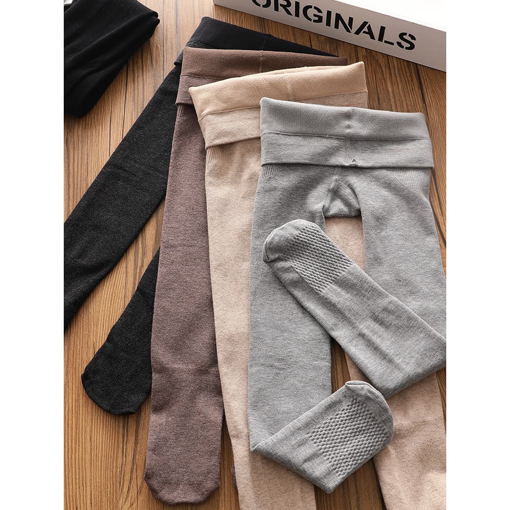 Meninas engrossado velo Leggings bebê meia-calça outono inverno novo estilo médio grande crianças macacões quentes