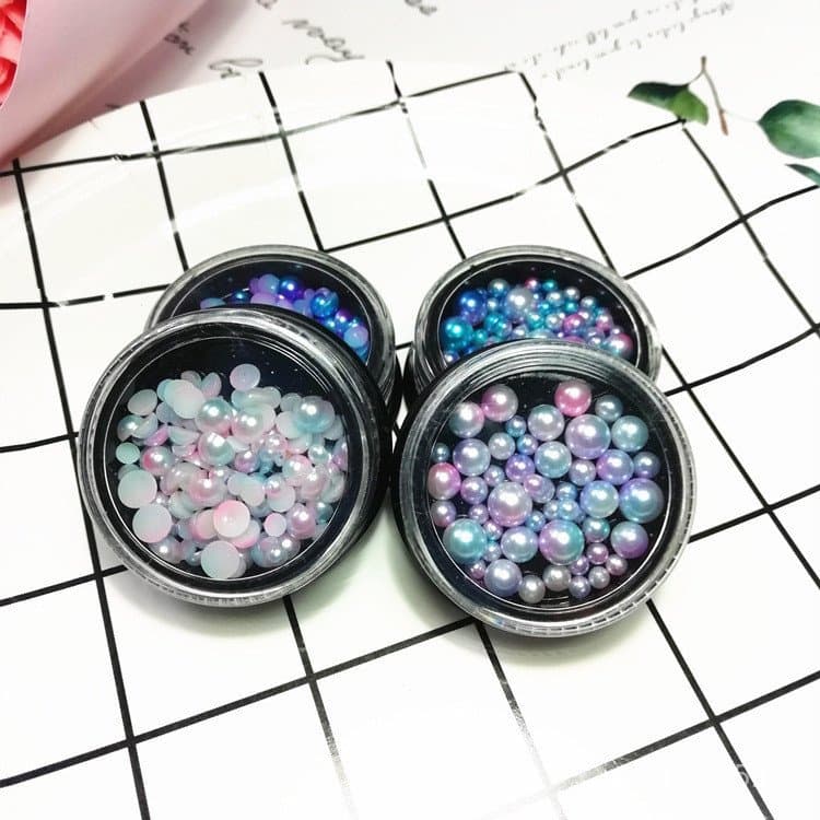 Acessórios para nail art, maquiagem para olhos de celebridades da internet, olhos de boneca, contas de sereia, adesivos