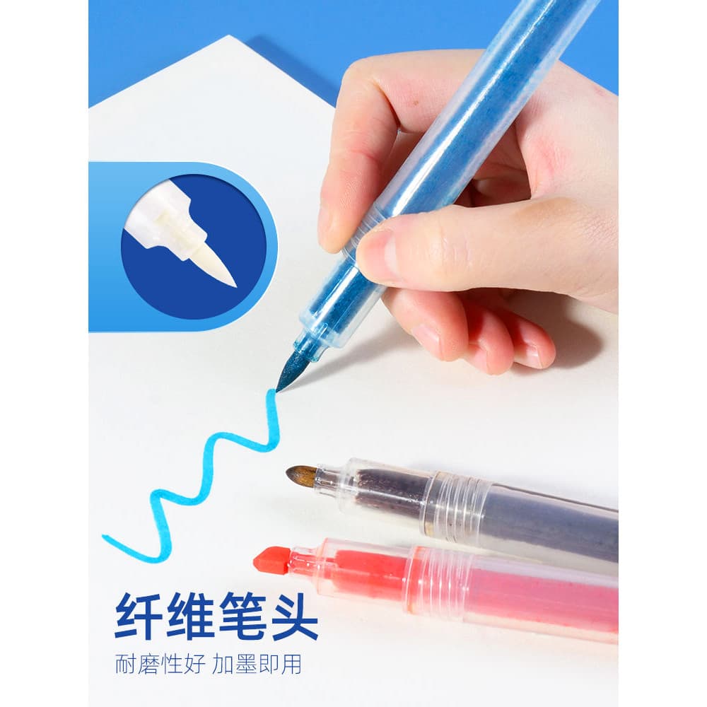 Caneta vazia marcador de tubo DIY auto-adicionado tinta vazio caneta titular grande capacidade caneta acrílica ponta mac