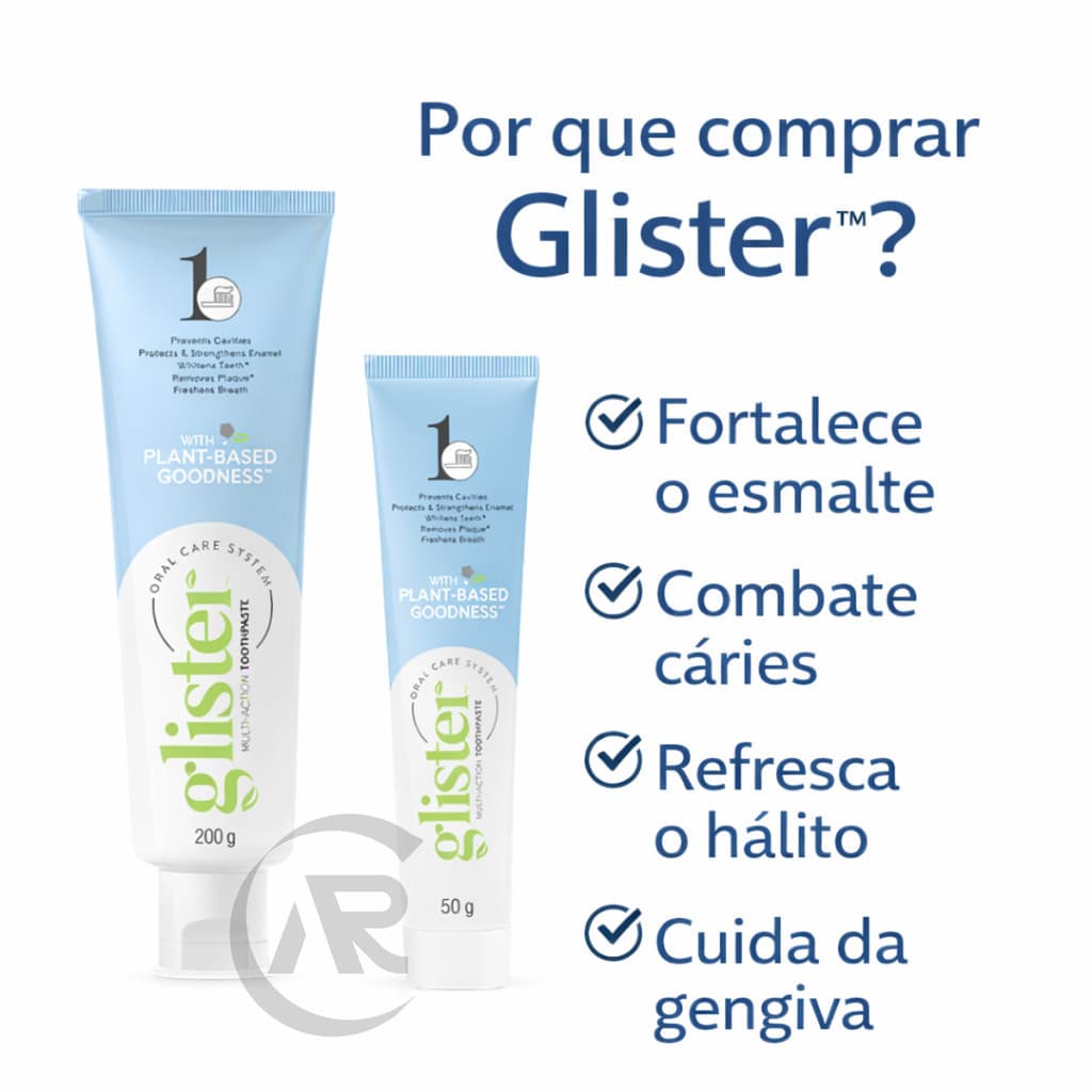 Creme Dental 200gr + Creme Dental 50gr Hálito Fresco Glistter