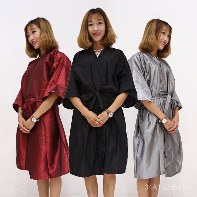 Uniformes de cabeleireiro e SPA de beleza/roupões de banho/aventais de tecido para cortes de cabelo e cabeleireiro, unif