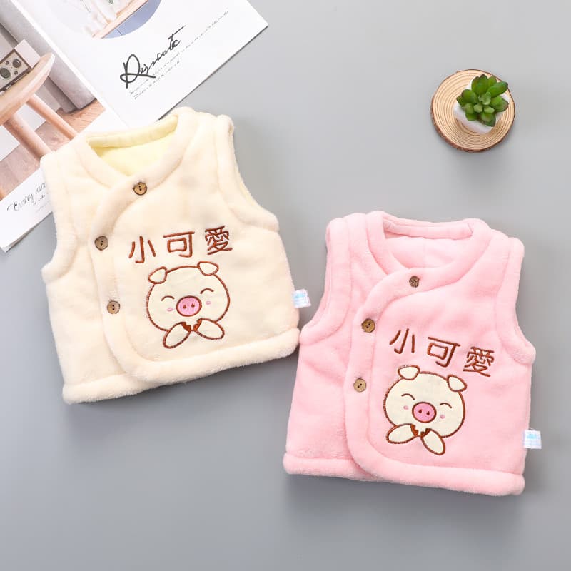Bebê recém-nascido colete outono inverno roupas mais algodão 0 anos de idade 1 masculino 2 feminino bebê 6 algodão puro
