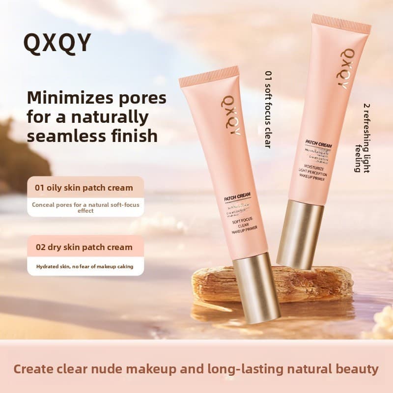Maquiagem primer creme 2-em-1 invisível poros maquiagem primer sem colante pó outono inverno hidratante maquiagem primer