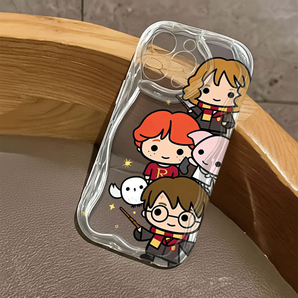 Capinha Transparente Para IPhone 17 16 15 14 13 12 11 Plus Pro Max Ar Normal Capa Harry Potter