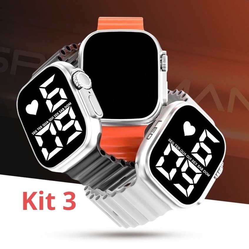 Relógio À Prova D'água LED crianças esporte pulseira smartwatch Esporte Pulseira De Silicone novo